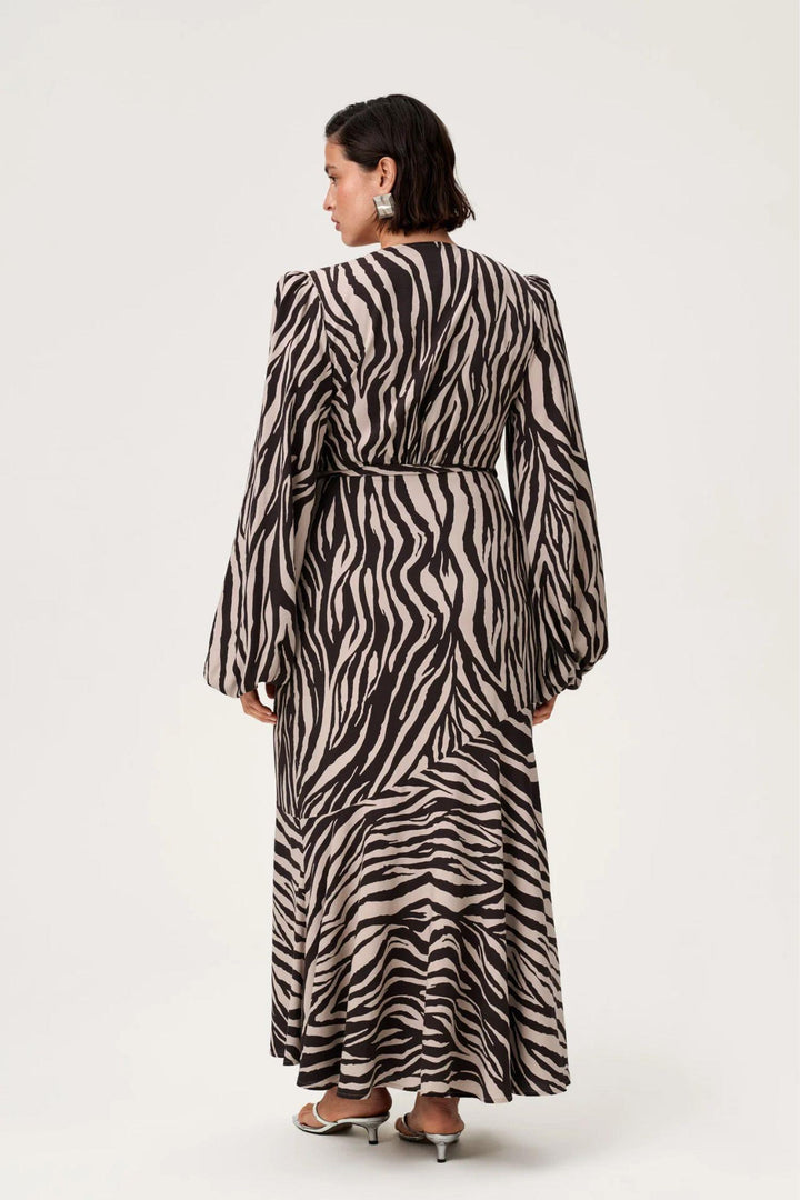 Portofino Maxi Dress - Brown Zebra