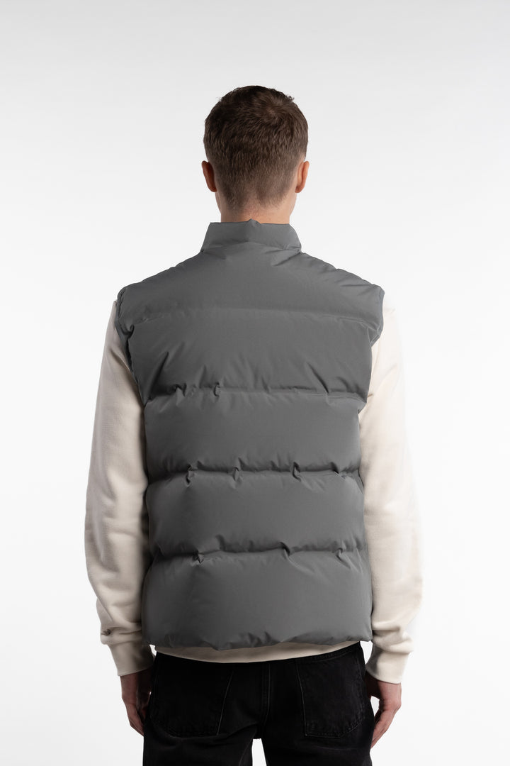 Daff Down Vest Light Grey