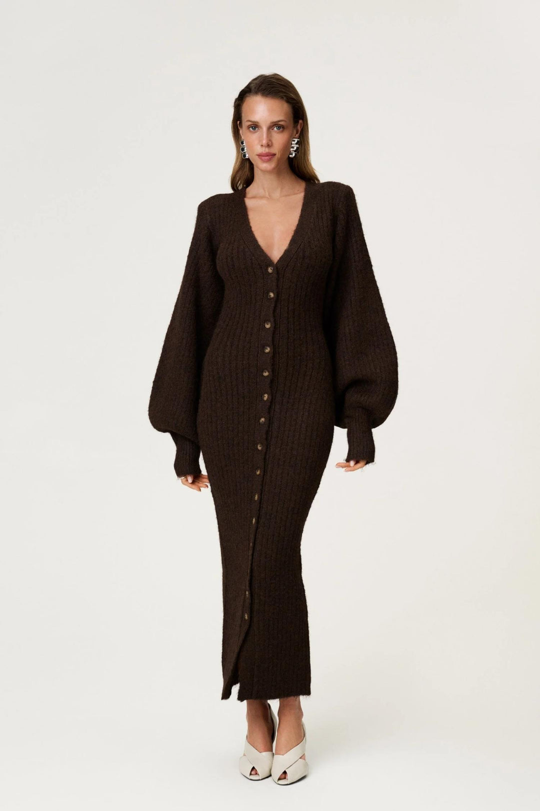 Montana Dress- Brown Melange
