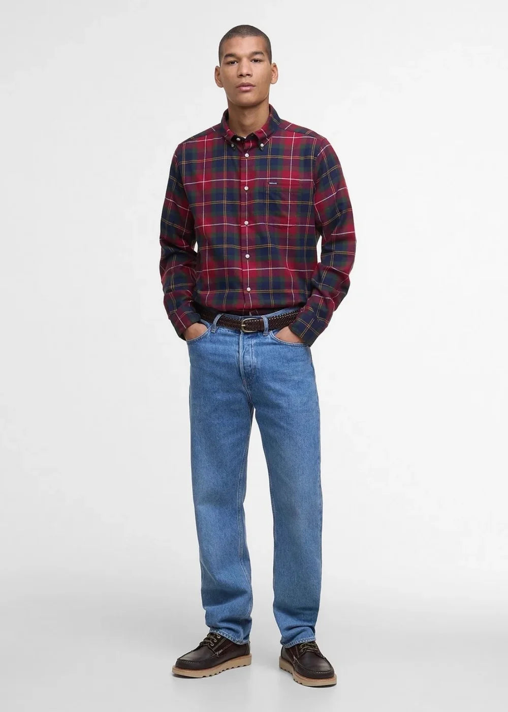 Fortrose Tailored Tartan Shirt Winterberry Tartan