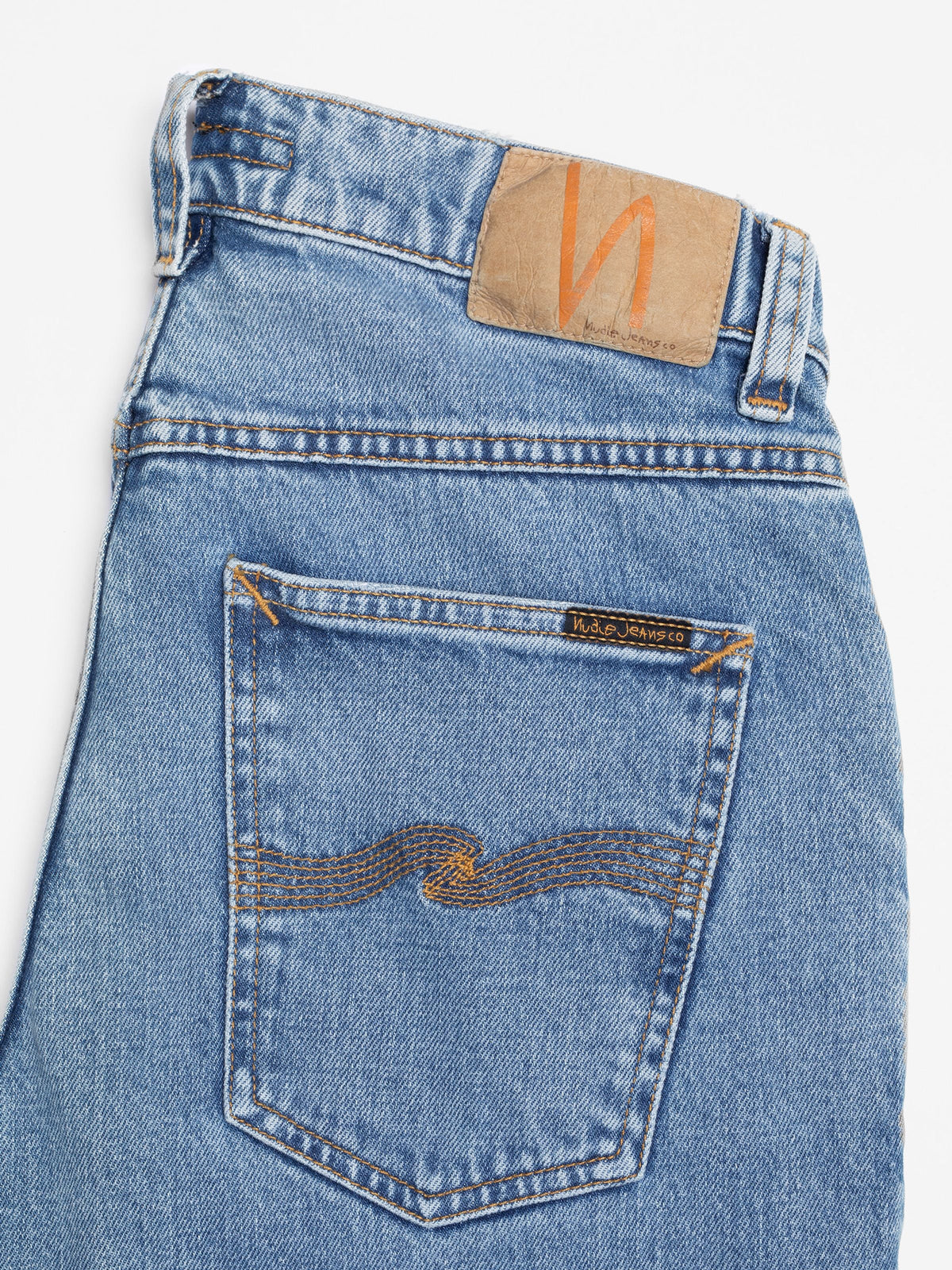 Solid Ollie Slim Fit Jeans Worn Vintage - detaljbilde baklomme