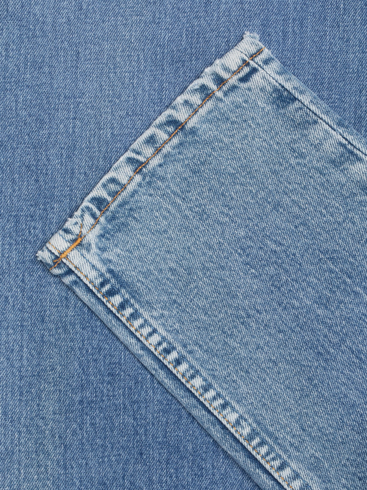 Solid Ollie Slim Fit Jeans Worn Vintage - detaljbilde bunn og søm