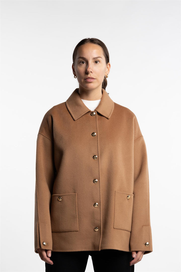 Luca Jacket Cashmere blend- Camel