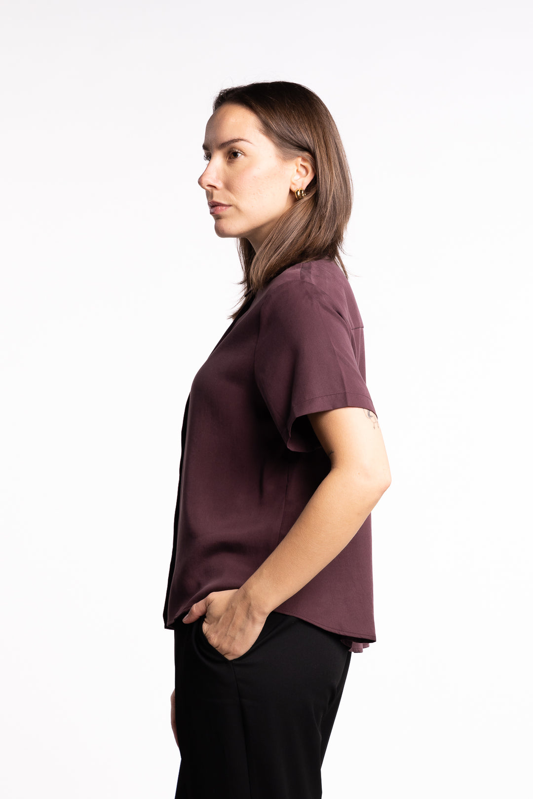 Mina SS shirt 14028 - Fudge