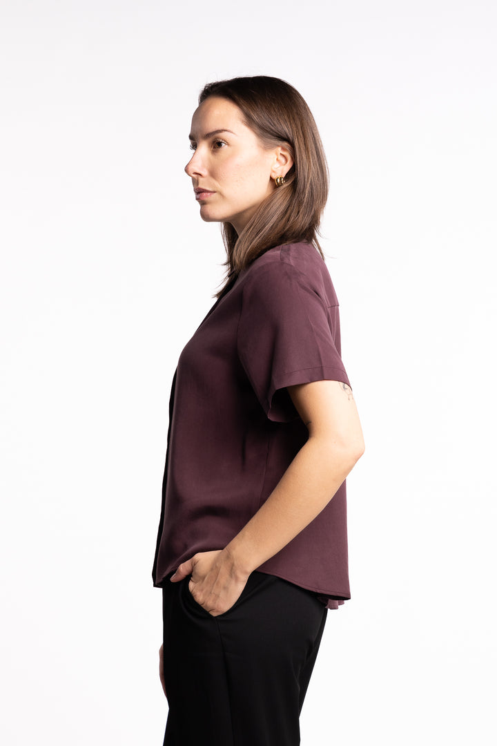 Mina SS shirt 14028 - Fudge