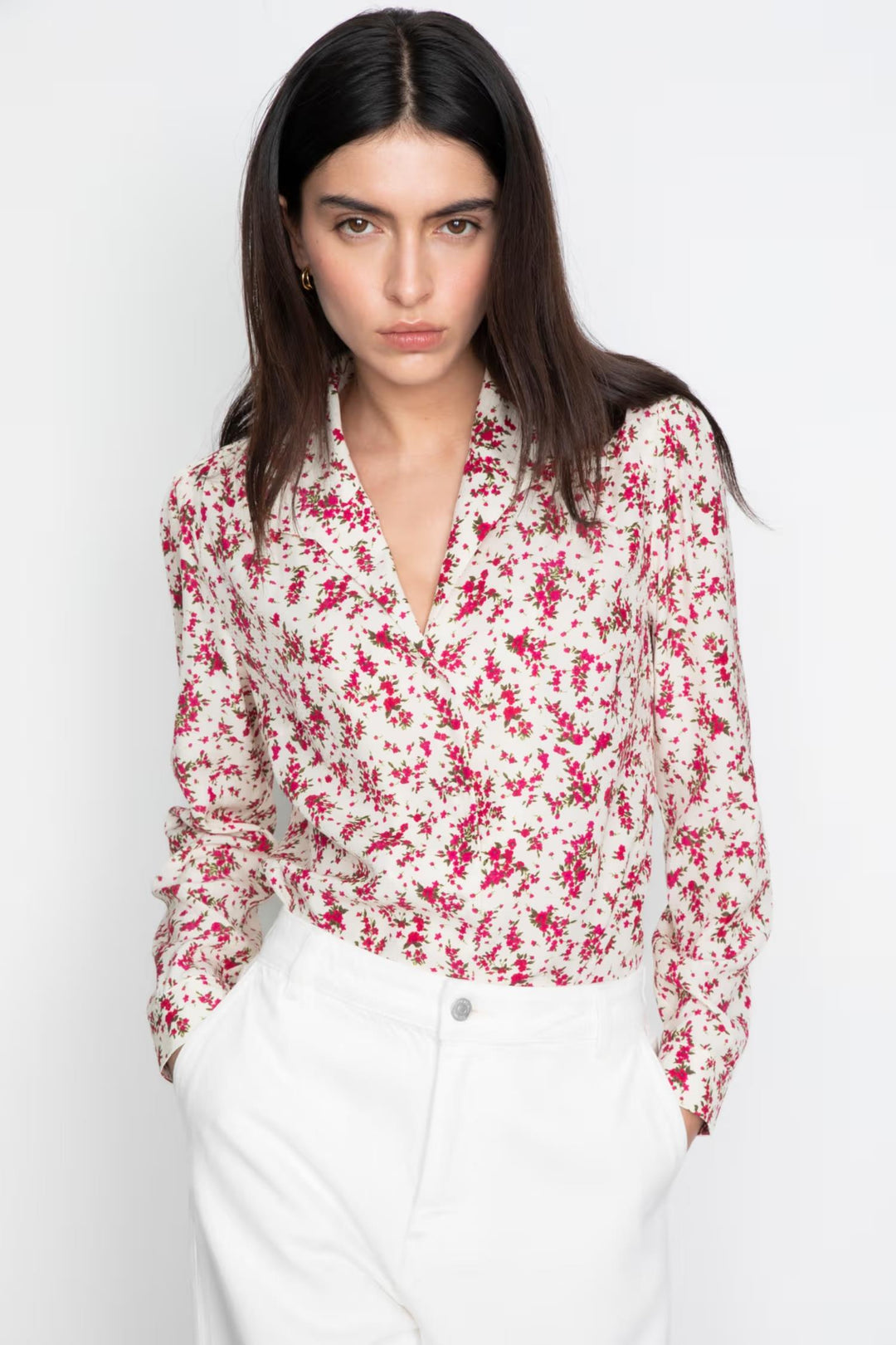 Lu Lu Blouse - 0020 Berry print