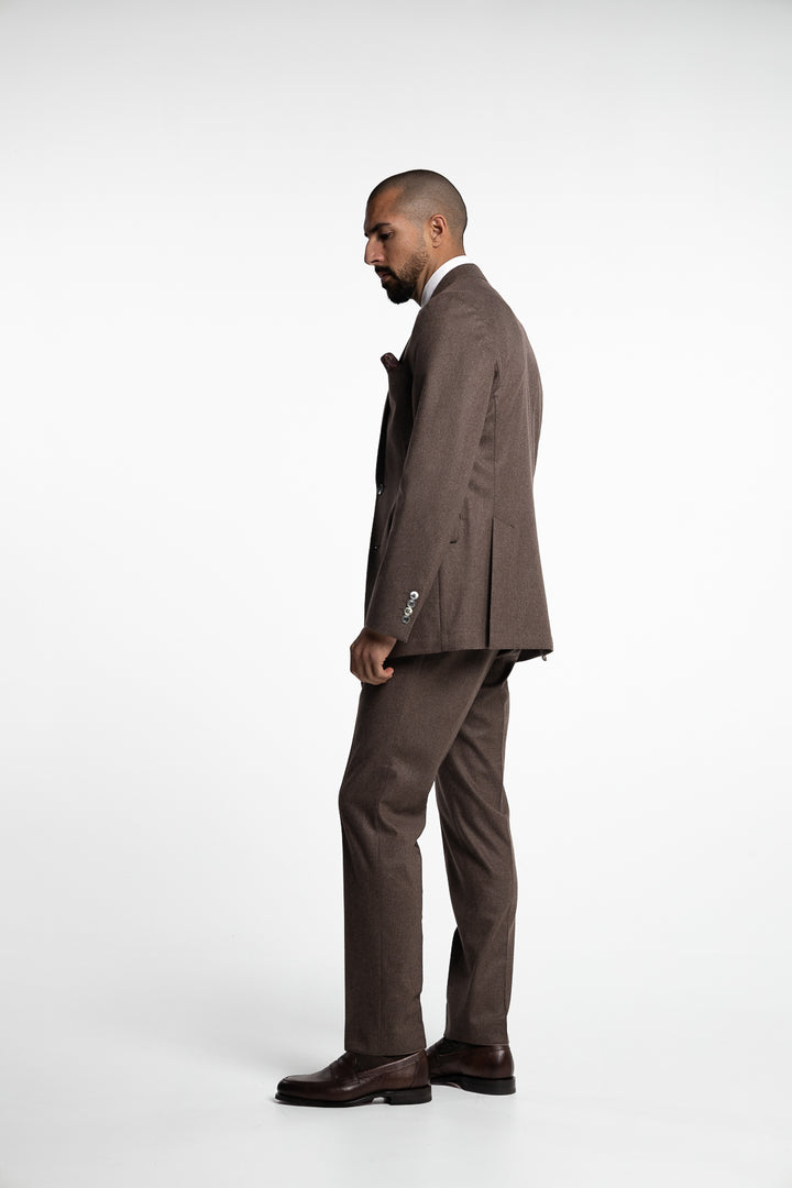 Palermo Flannel Trousers Husk Brown