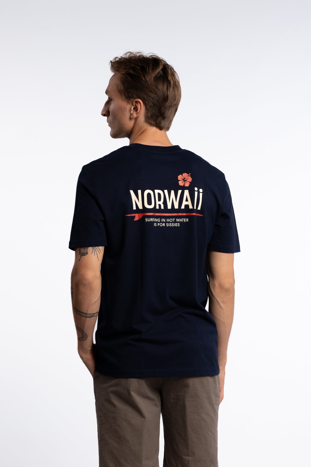 Surf Flower Tee Navy