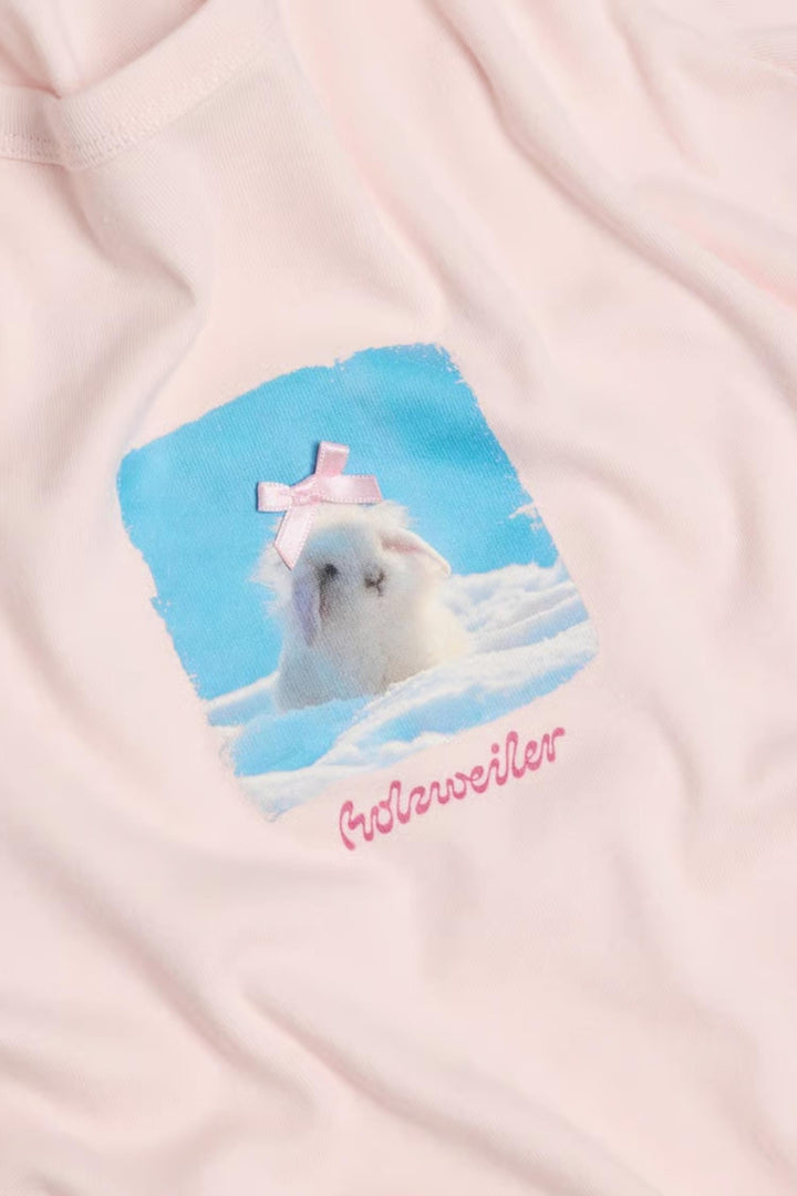 Kitty Long-Sleeve - Lt. Pink