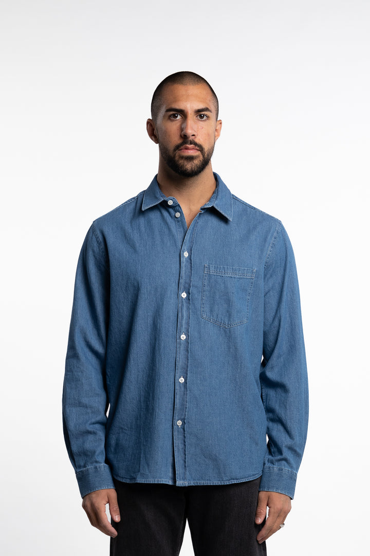 Saryan P Shirt Light Chambray