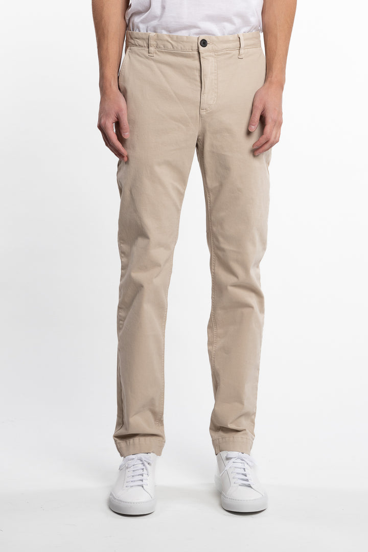 Jeffrey Slim Fit Brushed Chino Khaki