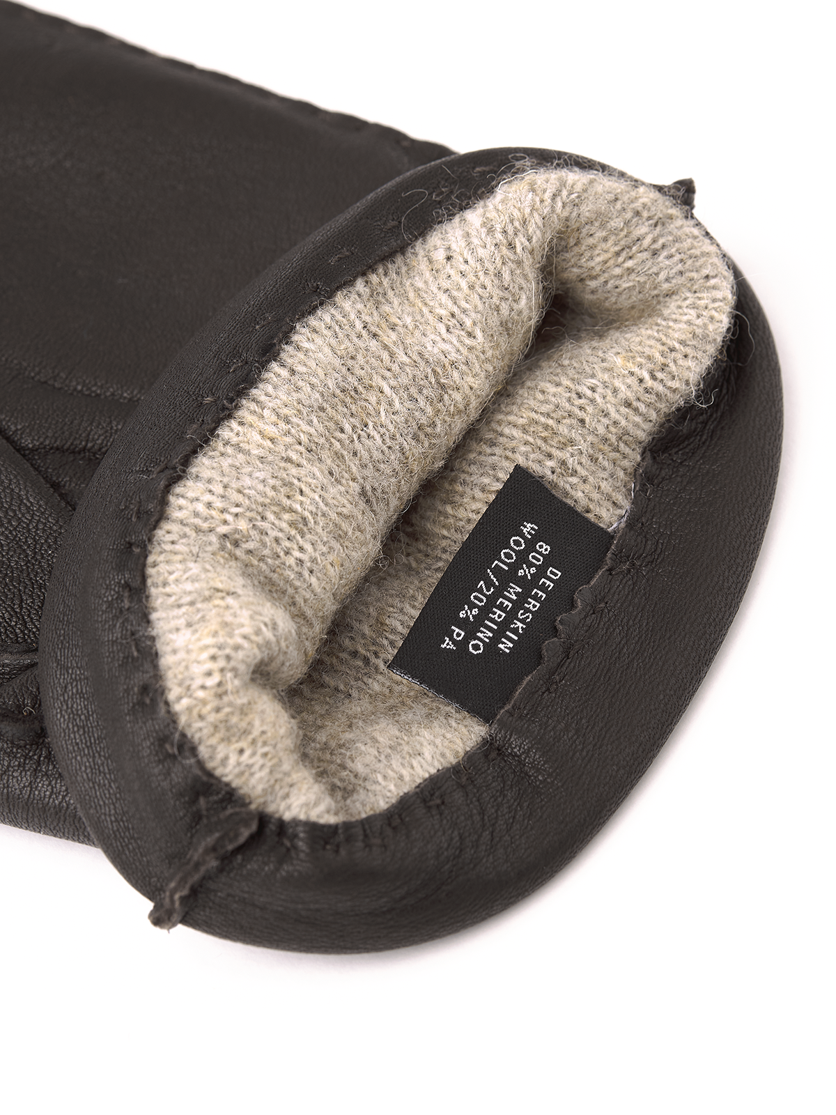 Matthew Deerskin Leather Gloves Dark Brown