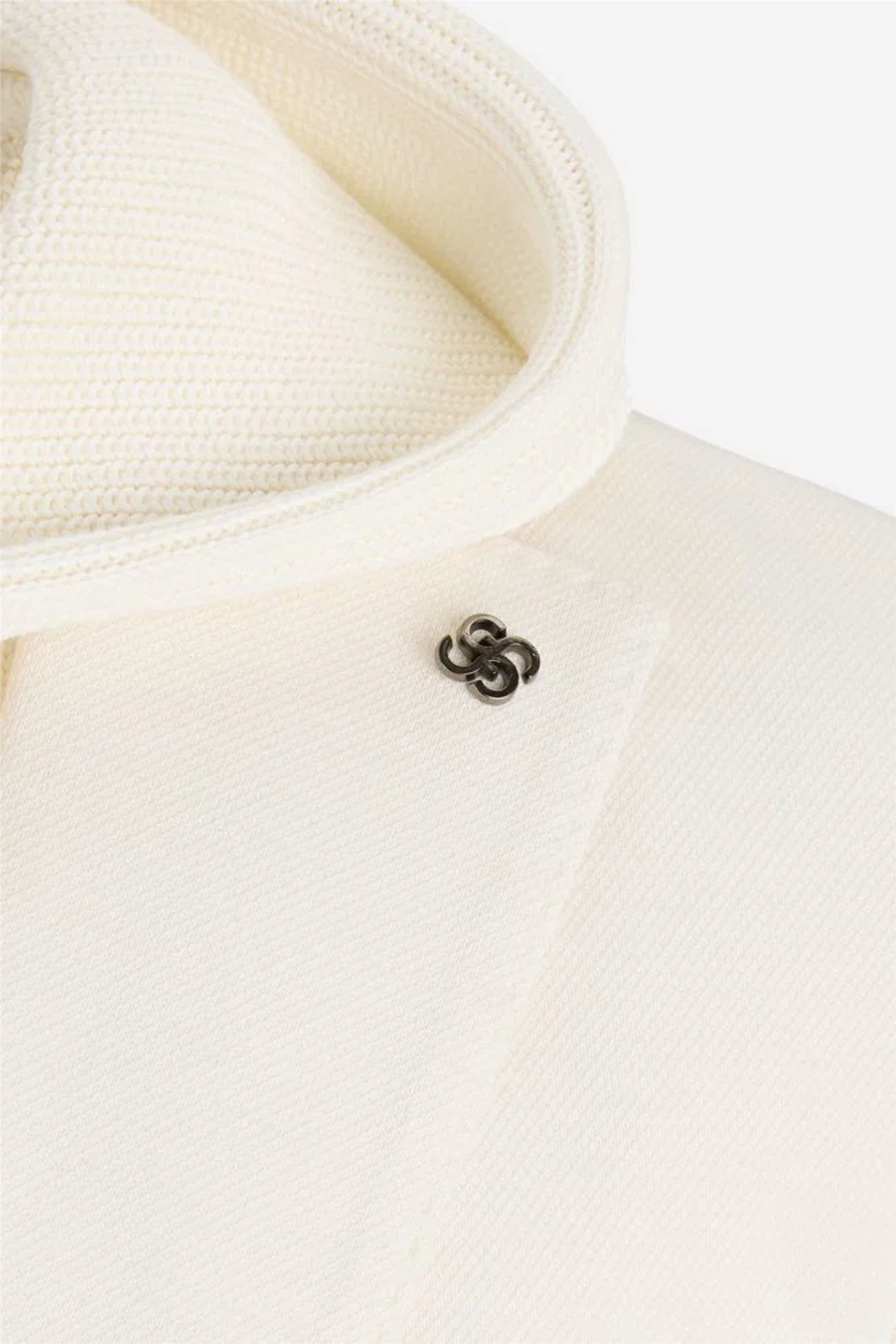 Blazer Cotton Rib With Hood Cream