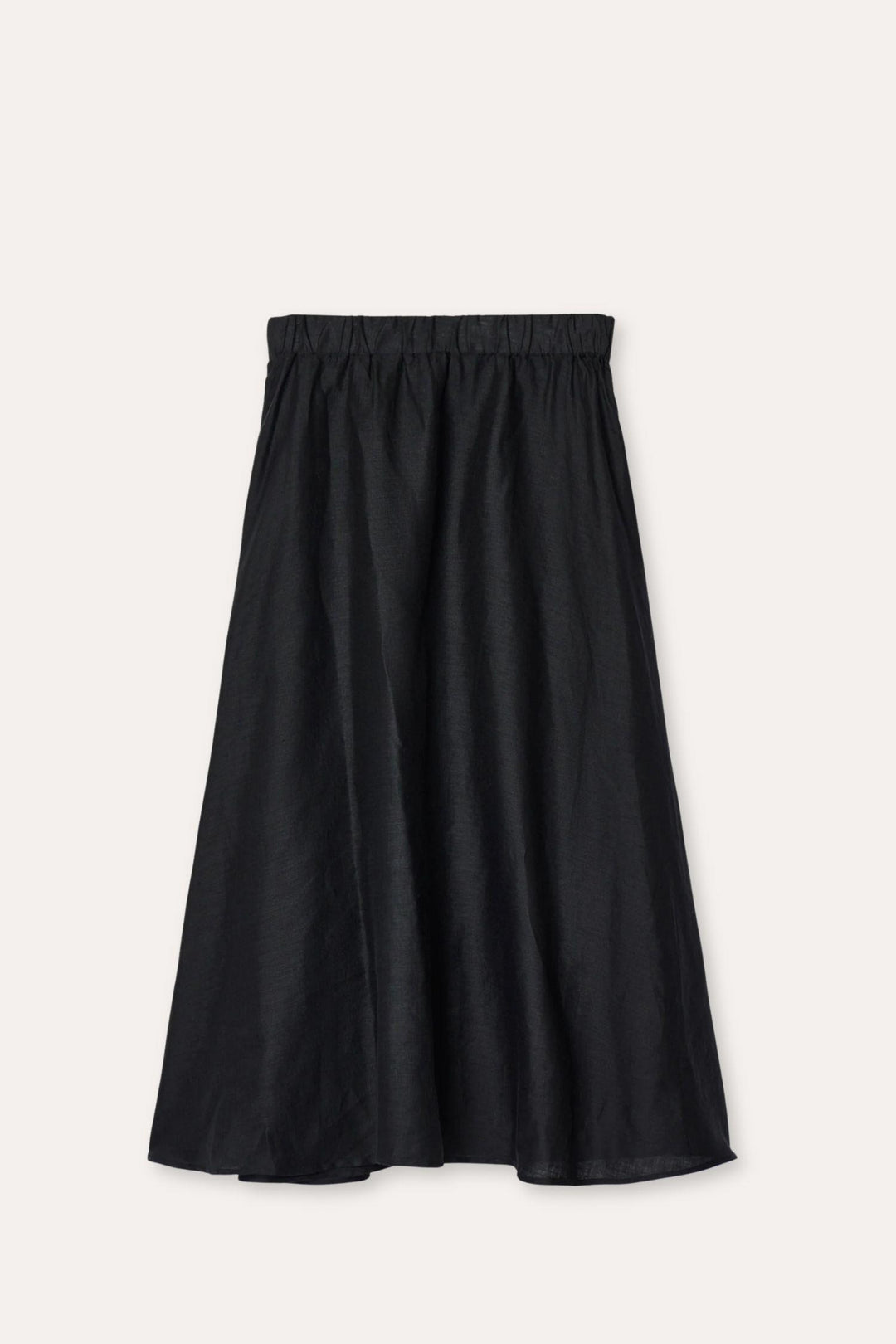 Linen Isabella Skirt- Jet Black