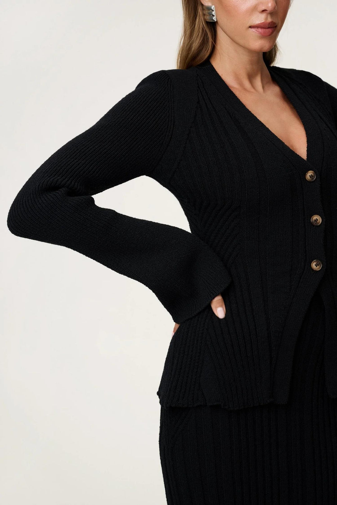 Lugo Cardigan- Black
