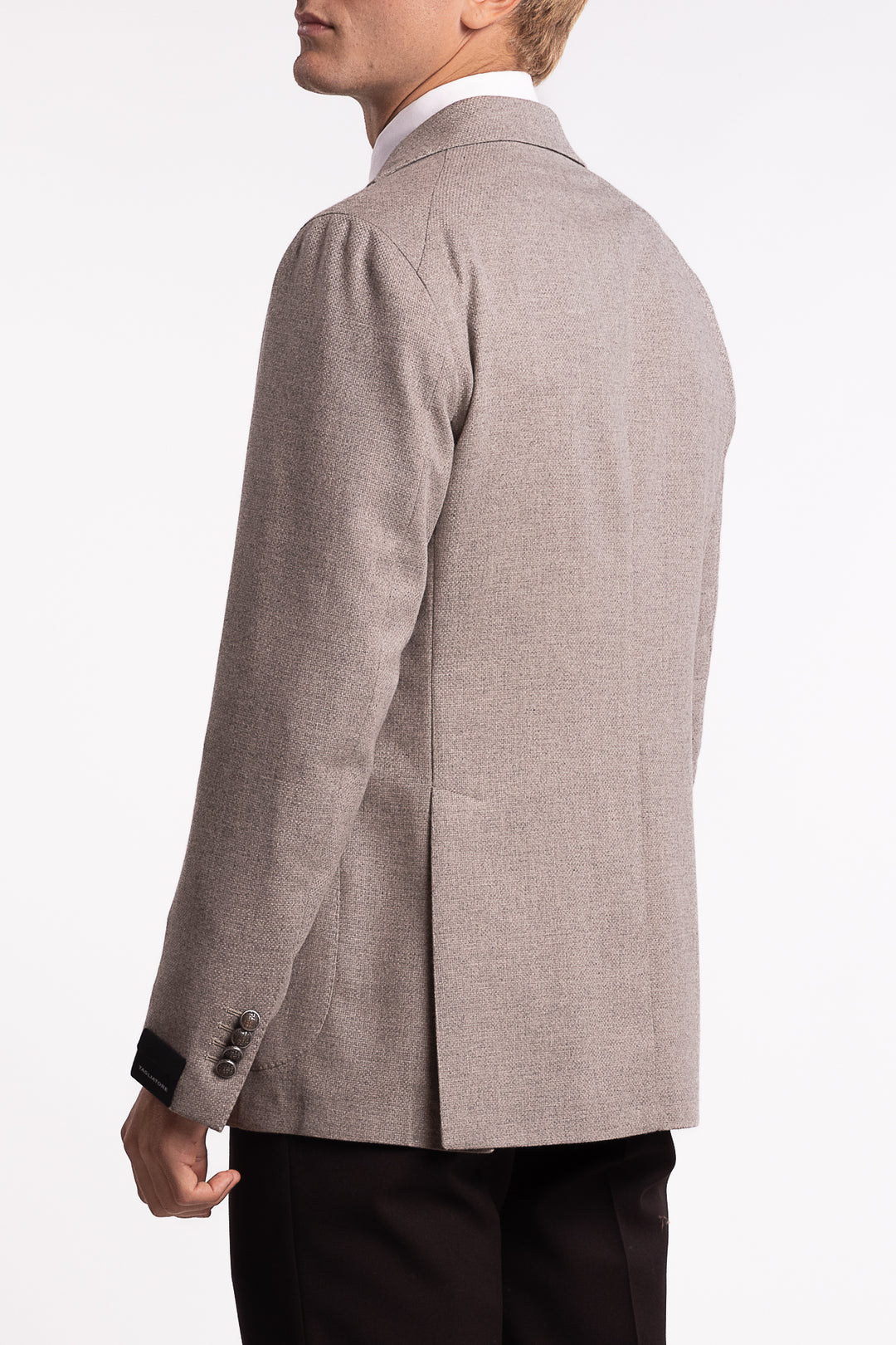 Virgin Wool/Cashmere Slim Fit Blazer Grey