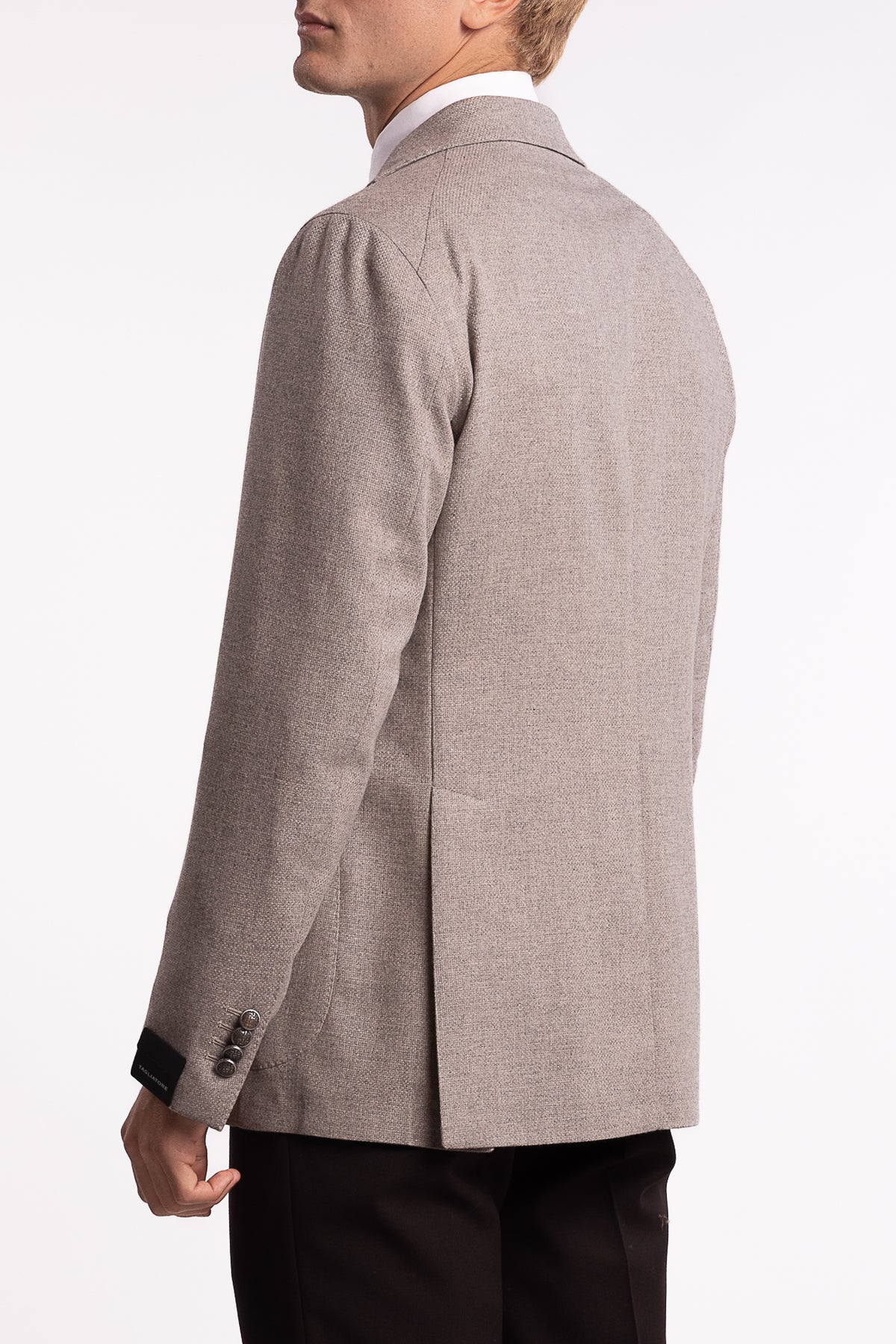 Virgin Wool/Cashmere Slim Fit Blazer Grey