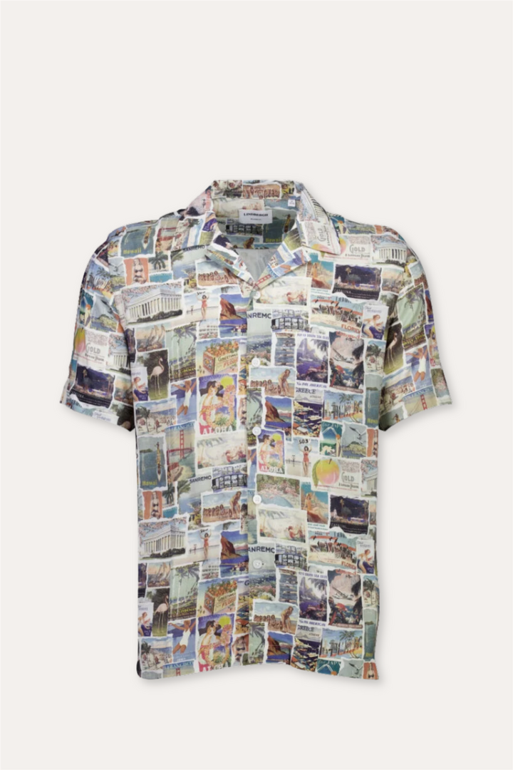 AOP Vintage Shirt S/S White