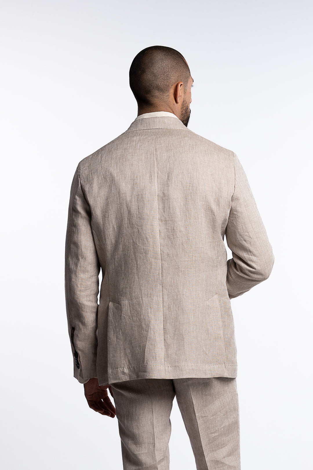 Ferry Regular Fit Soft Linen Blazer Trench Beige