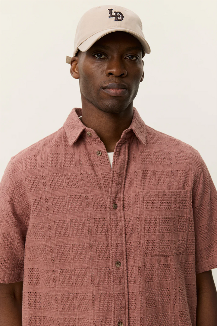 Charlie SS Shirt Cognac Red