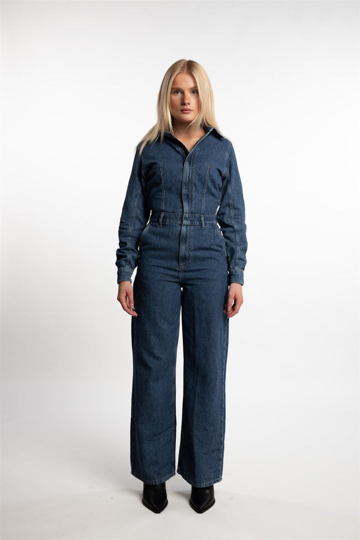 Jordan Jumpsuit- Mid Blue