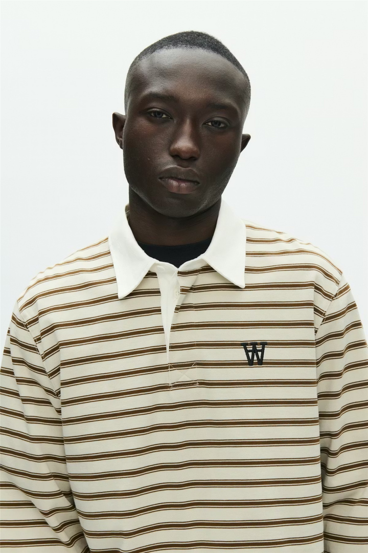 Landon Polo Desert Palm Stripe