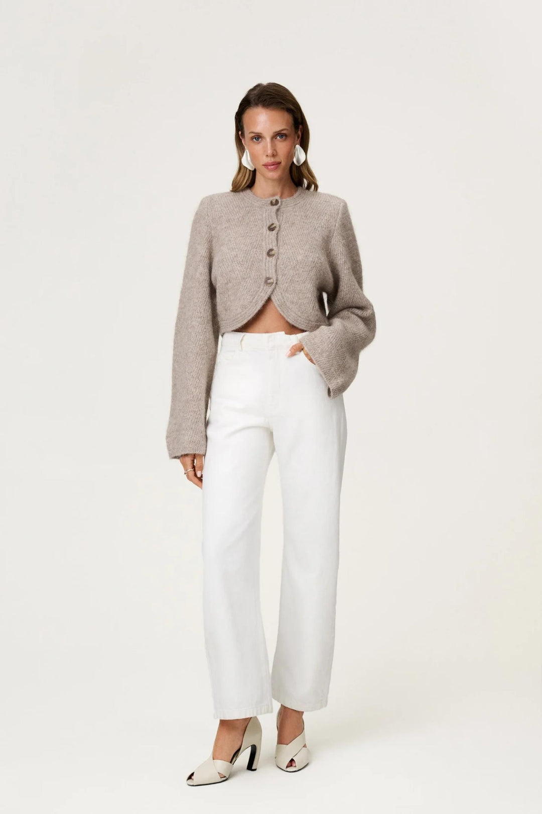 Cessole Cardigan- Greige