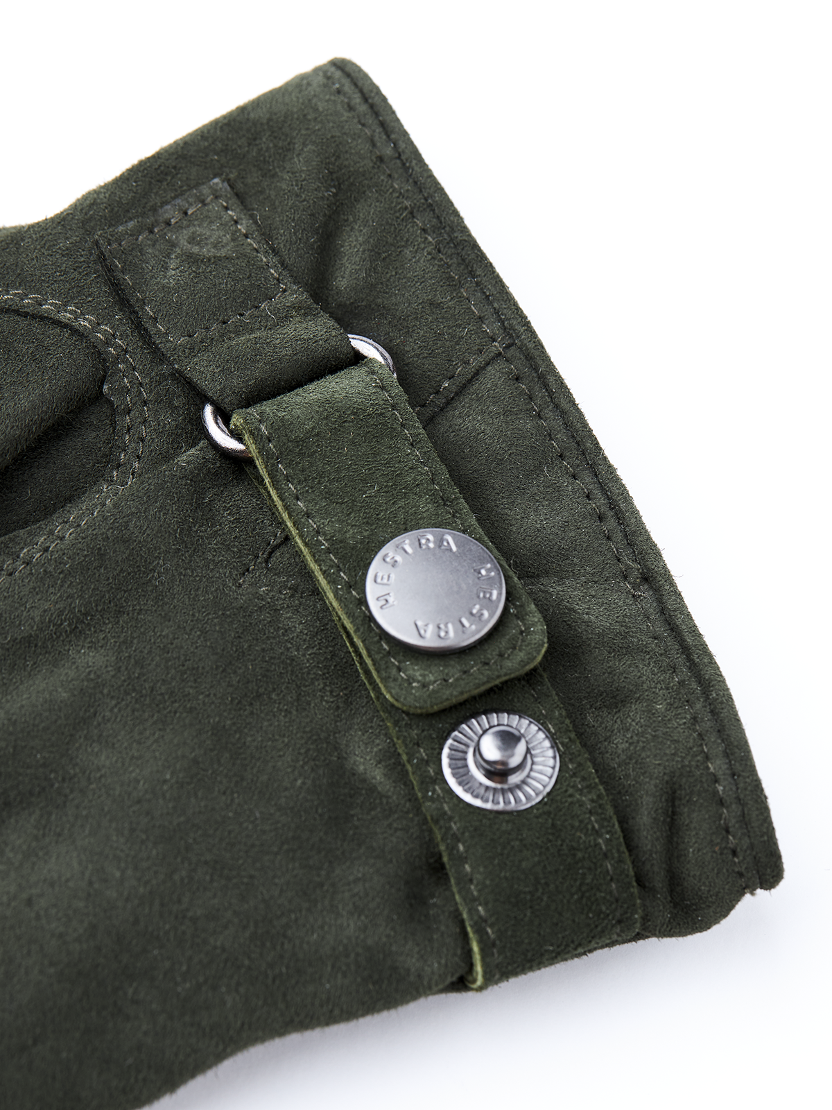 Robert Suede Leather Gloves Dark Olive