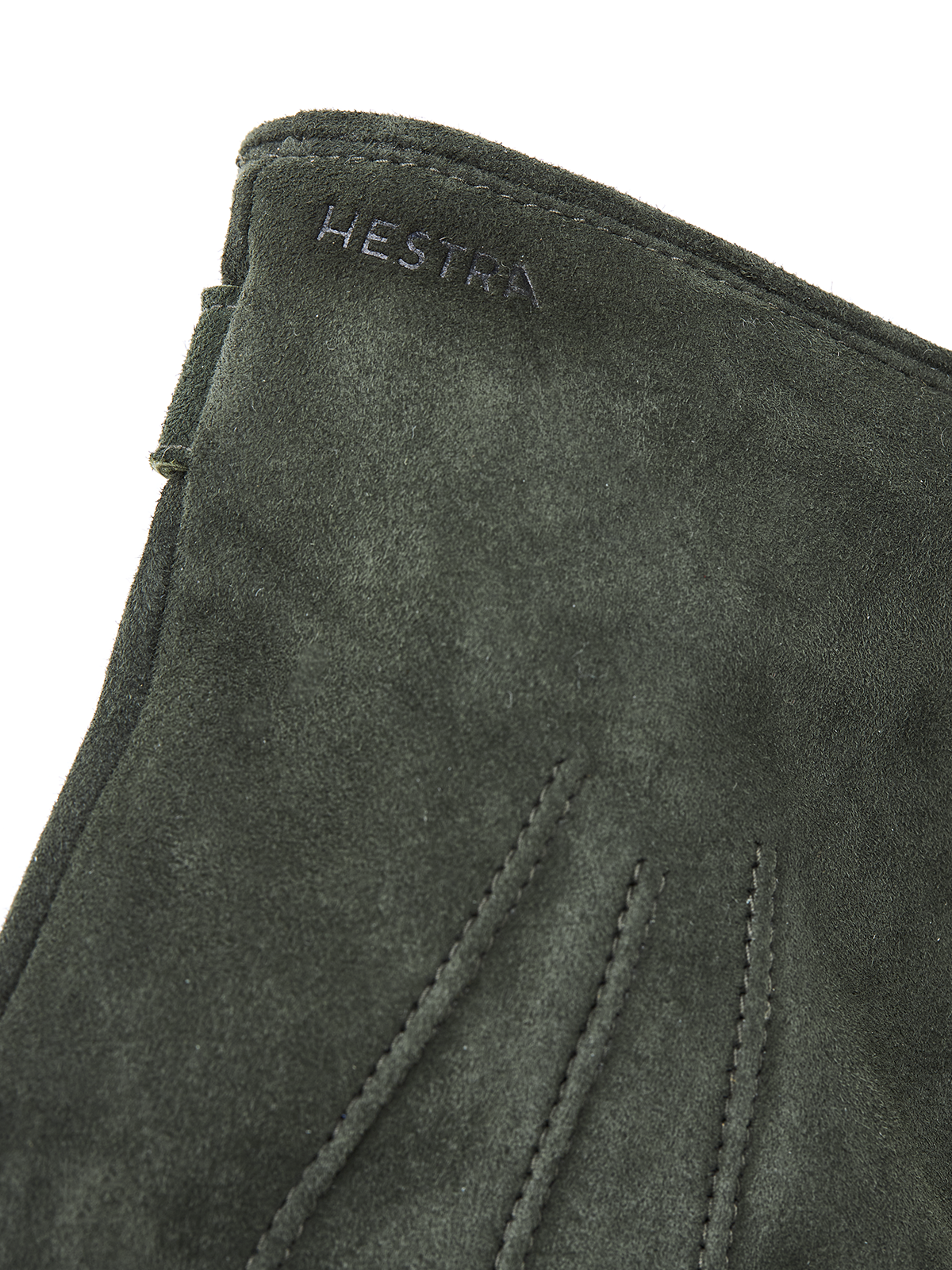 Robert Suede Leather Gloves Dark Olive