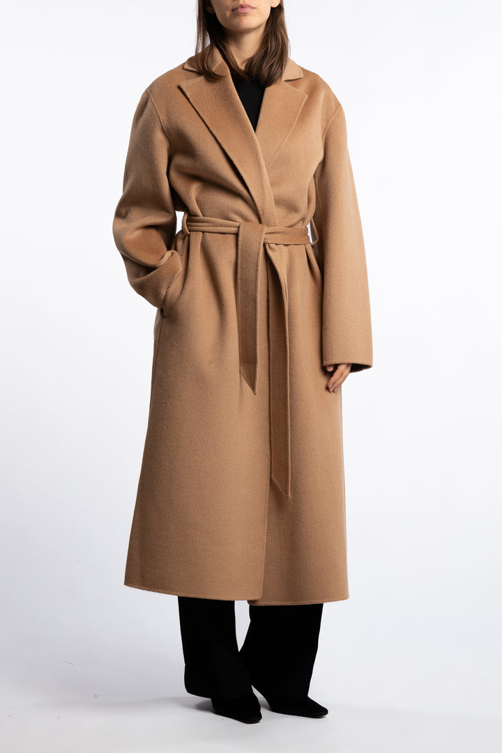 Alyssa Doublé Coat- Dark Camel