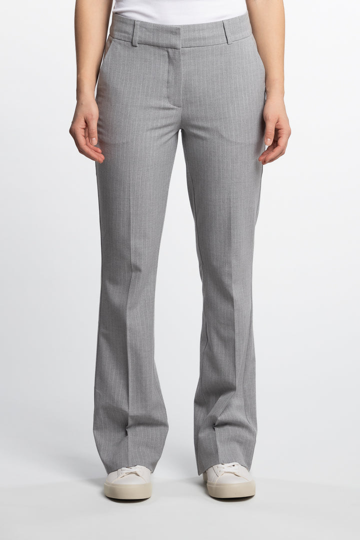 ClaraFV- Light Grey Pinstripe