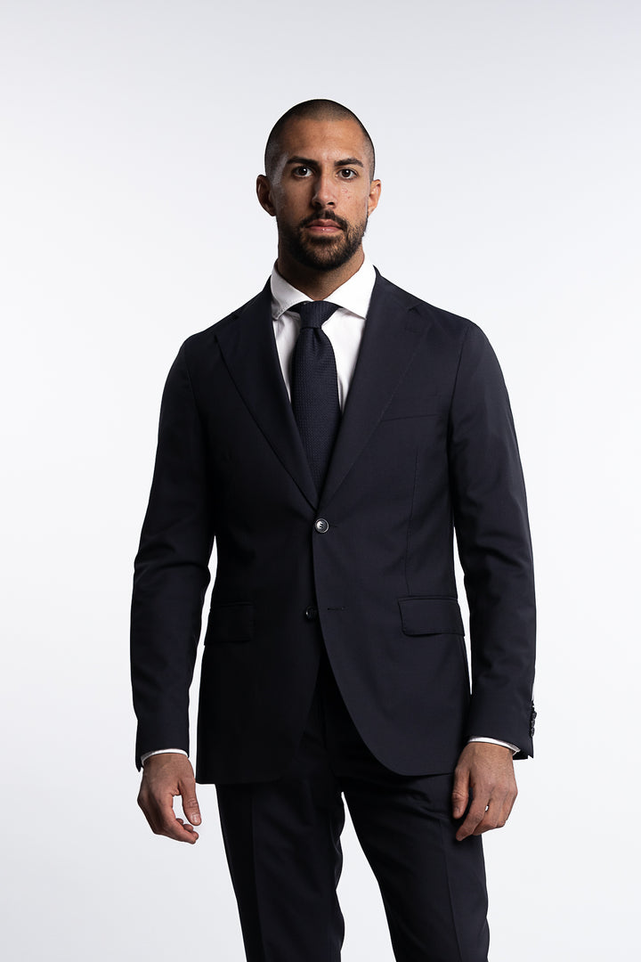 Ego Slim Fit Wool Blazer Dark Navy