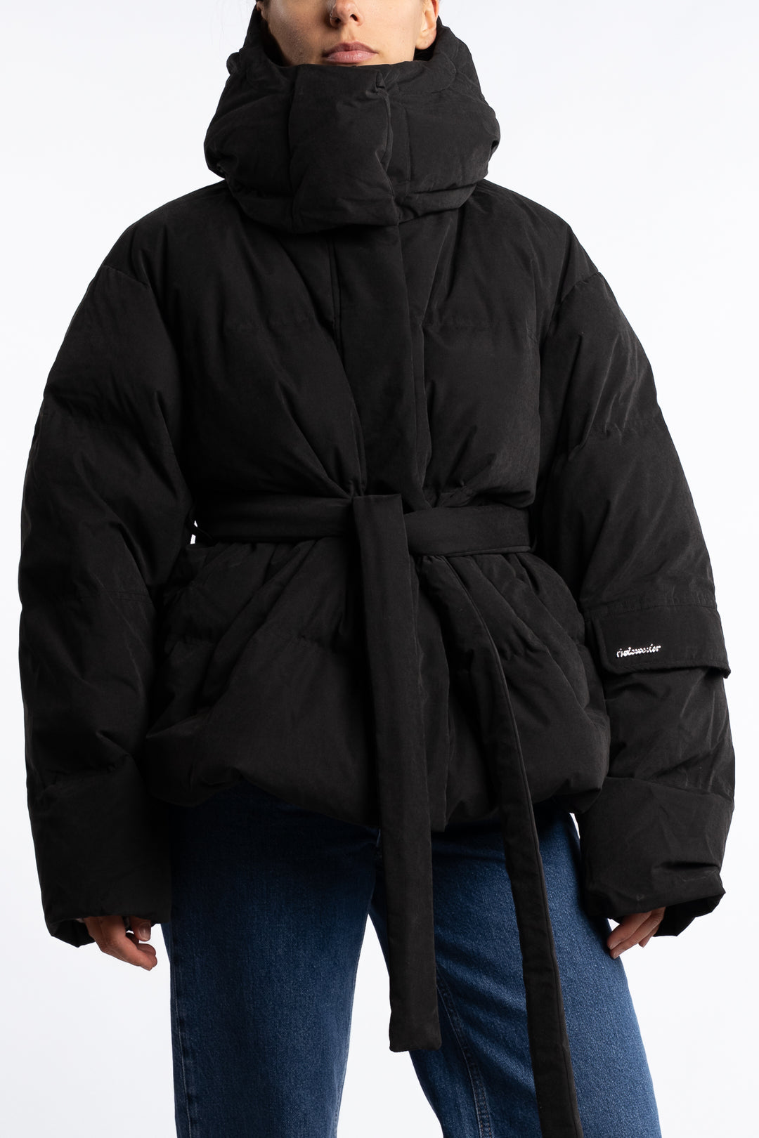 Steilia Brushed Down Jkt - Black
