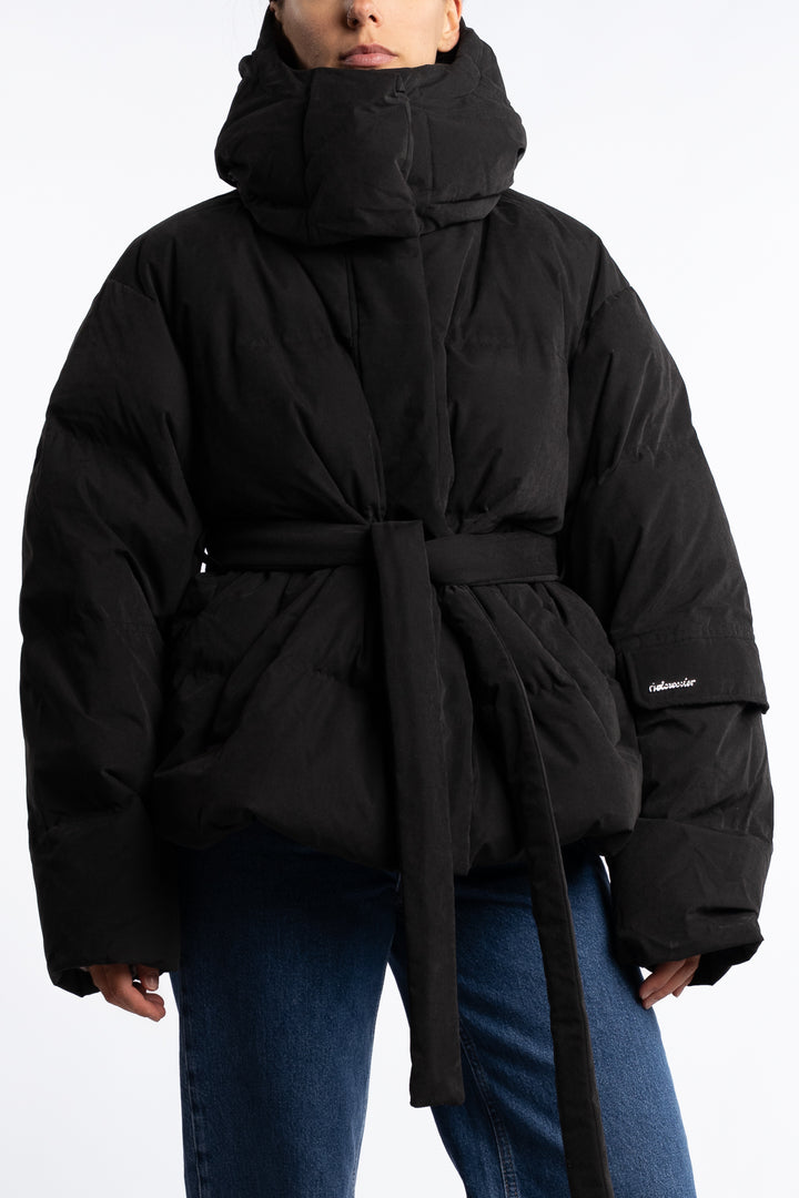 Steilia Brushed Down Jkt - Black