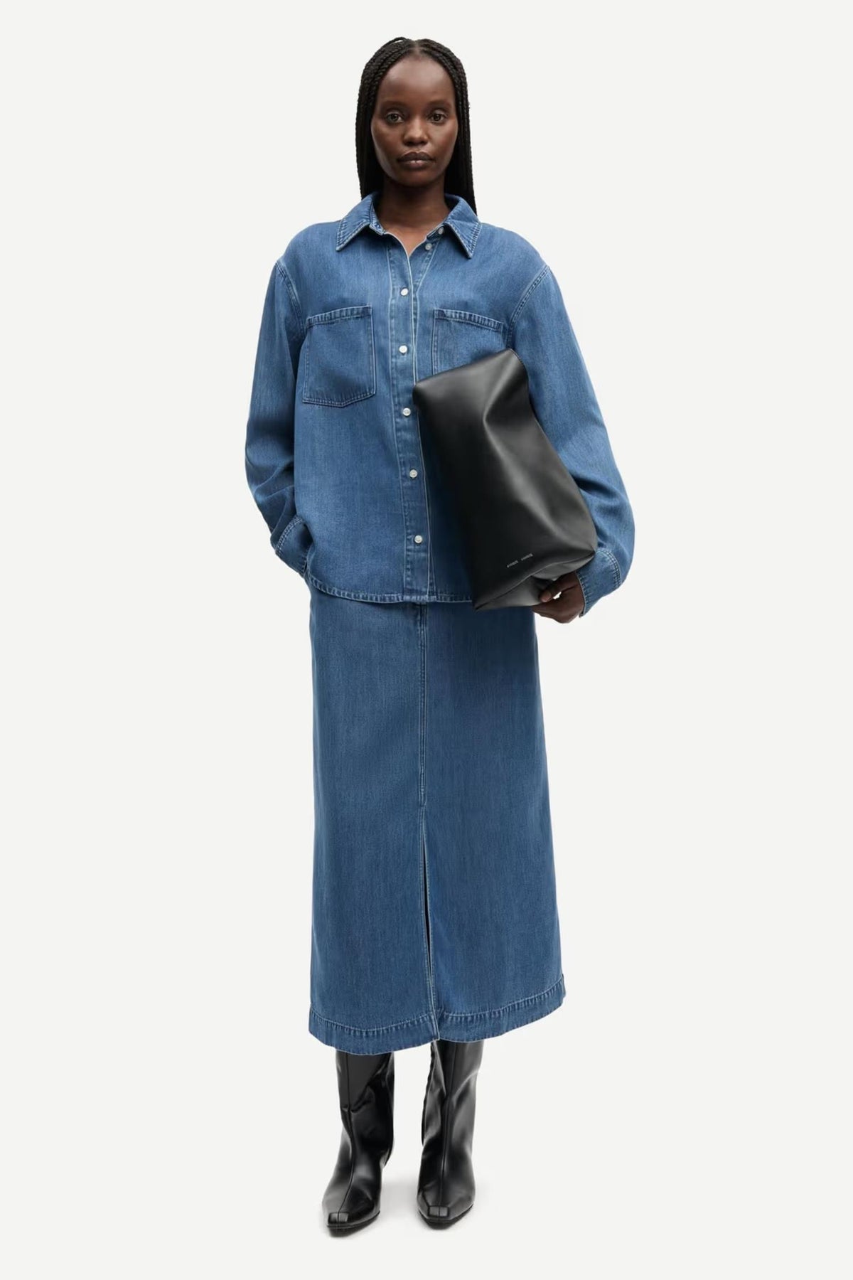Satoves Skirt 15645 - Medium Denim Blue