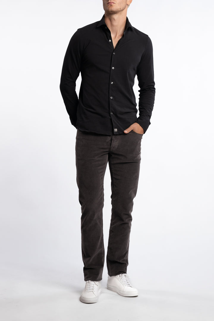 Bard Corduroy Slim Fit Trousers Grey
