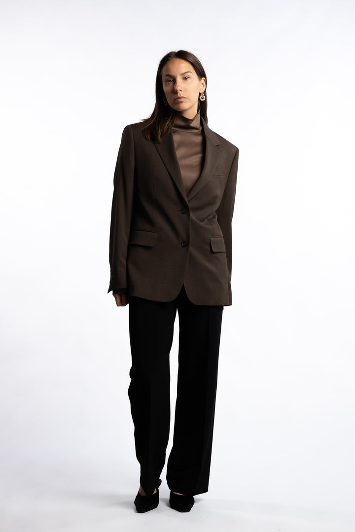 Delilah Blazer- Walnut Brown