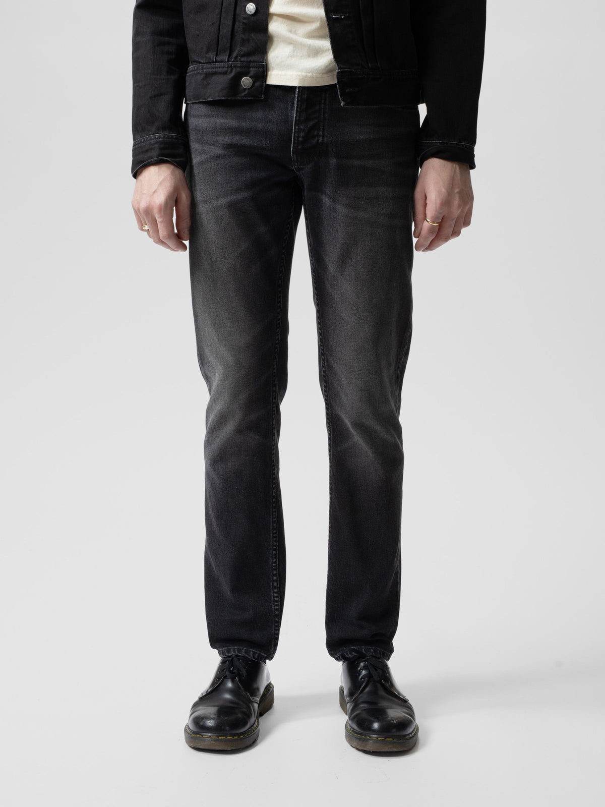 Solid Ollie Slim Fit Jeans Black Force