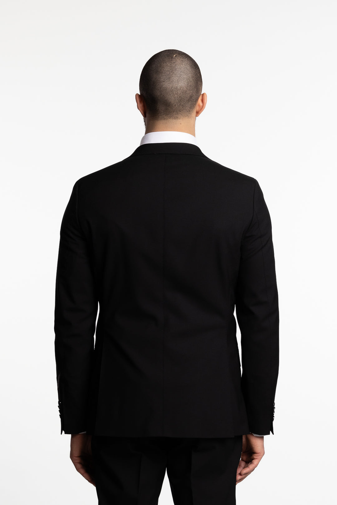 Edmund Slim Fit Wool Blazer Black