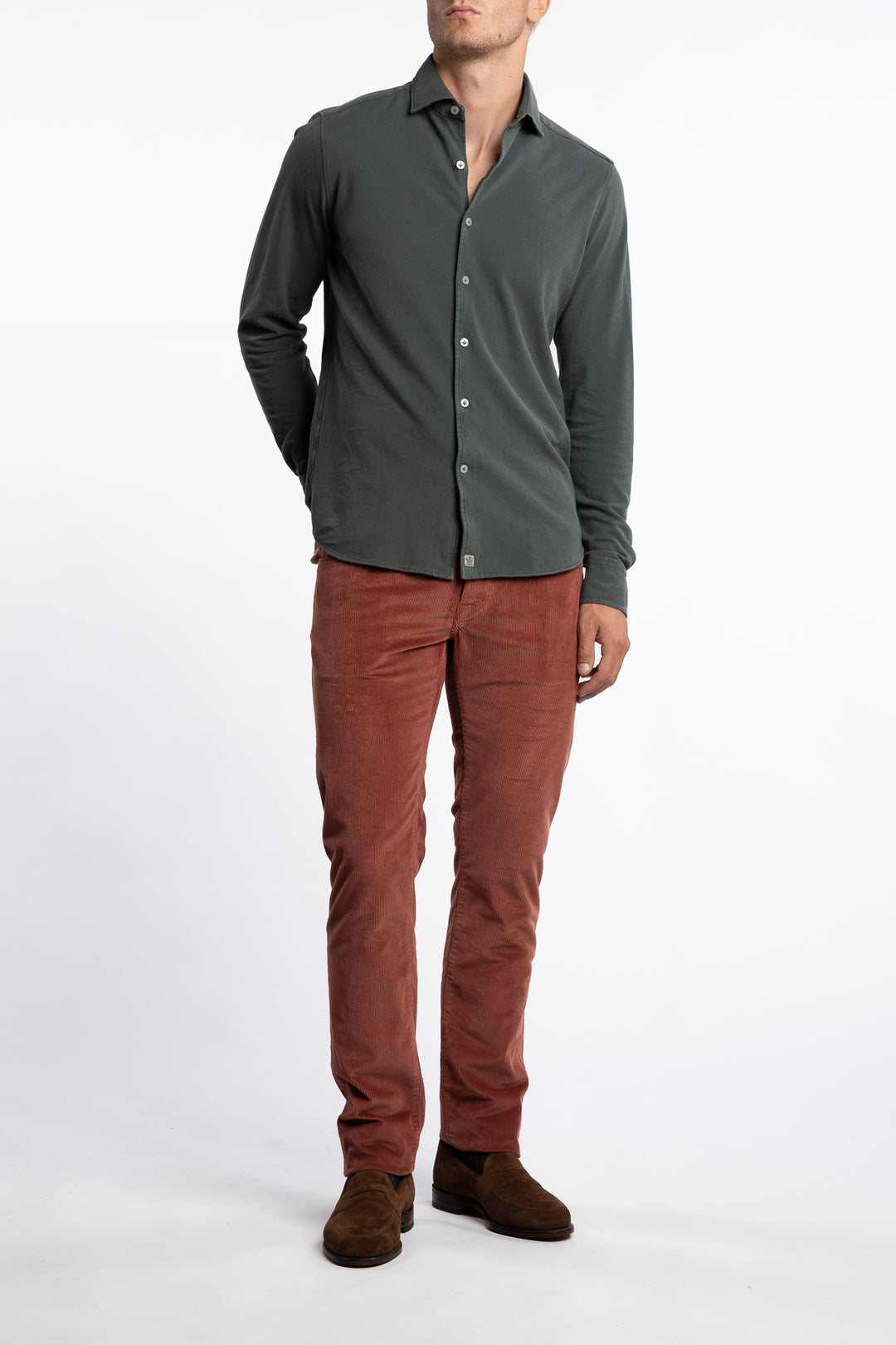 Jersey Cotton Shirt Green