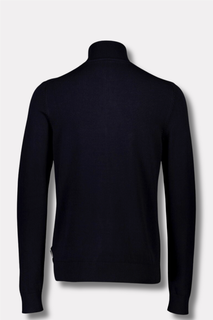 Ecovero Half-Zip Knit Navy