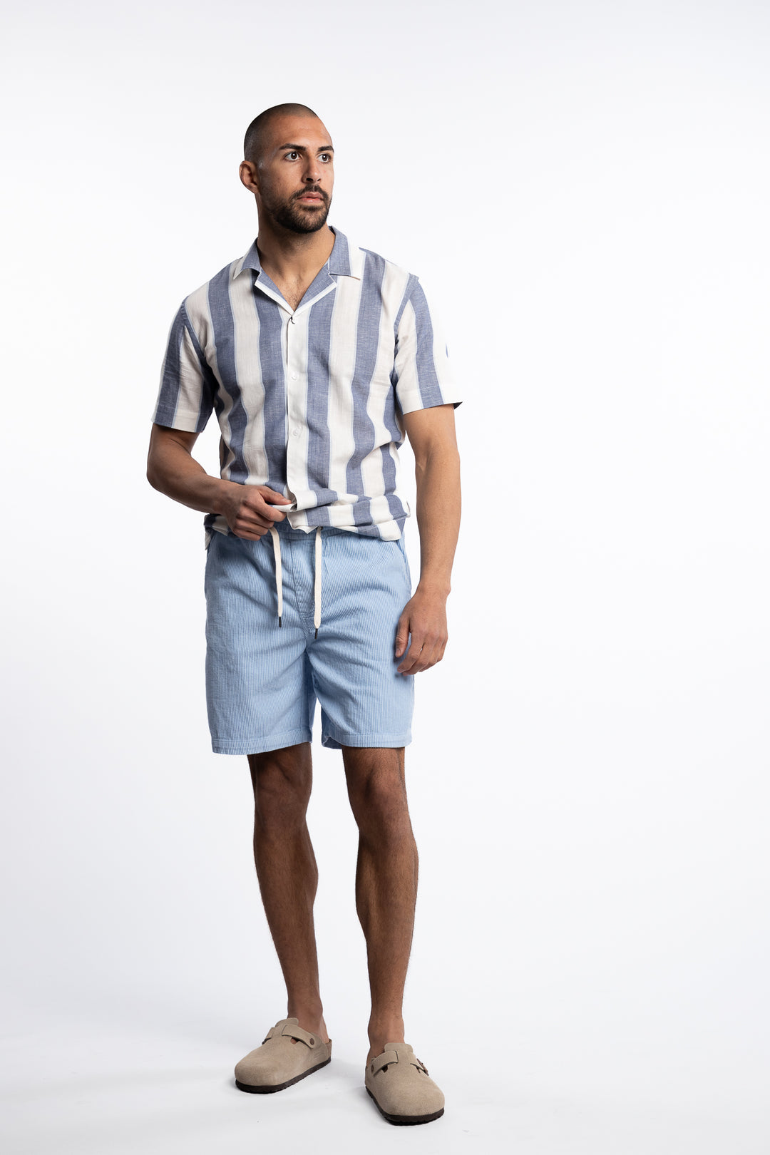 Corduroy Shorts Bright Blue