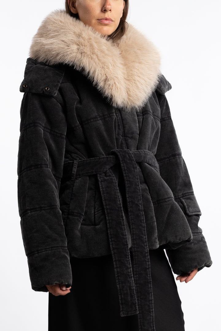 Steilia Corduroy Jacket - Black