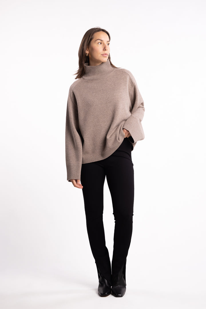 Cape Cod Turtleneck- Wheat
