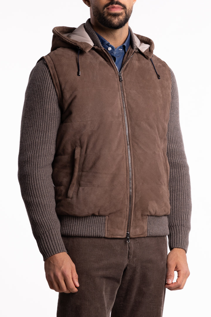 Leather Sport Jacket Brown