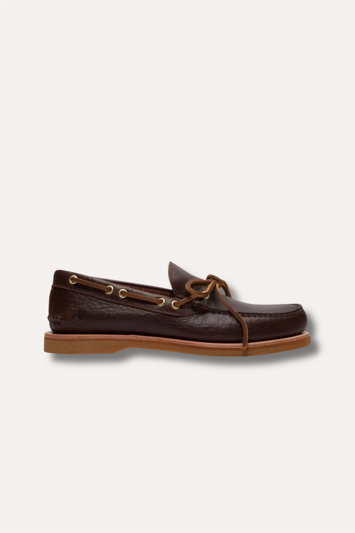 Crafted Boat Shoe Dark Brown Full Grain