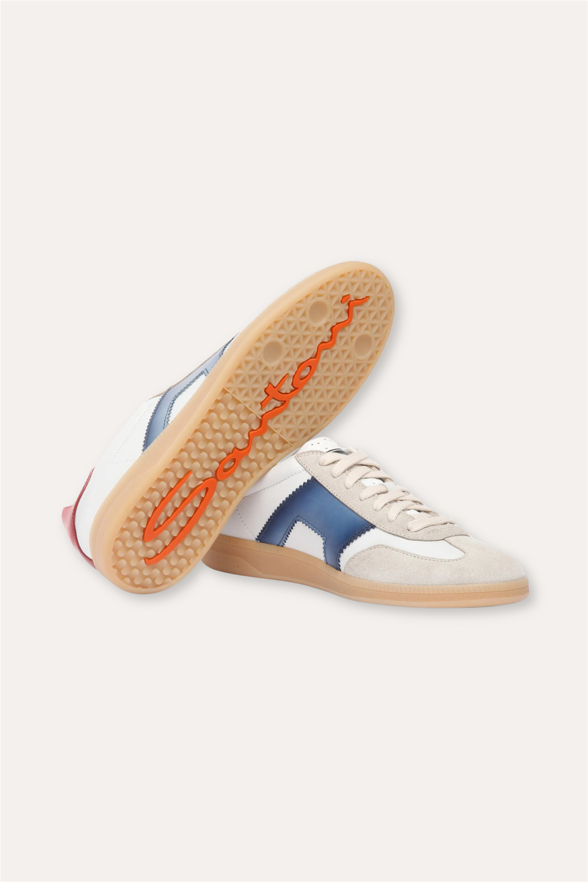 DBS Olympic Leather Sneaker Red/Blue/Beige