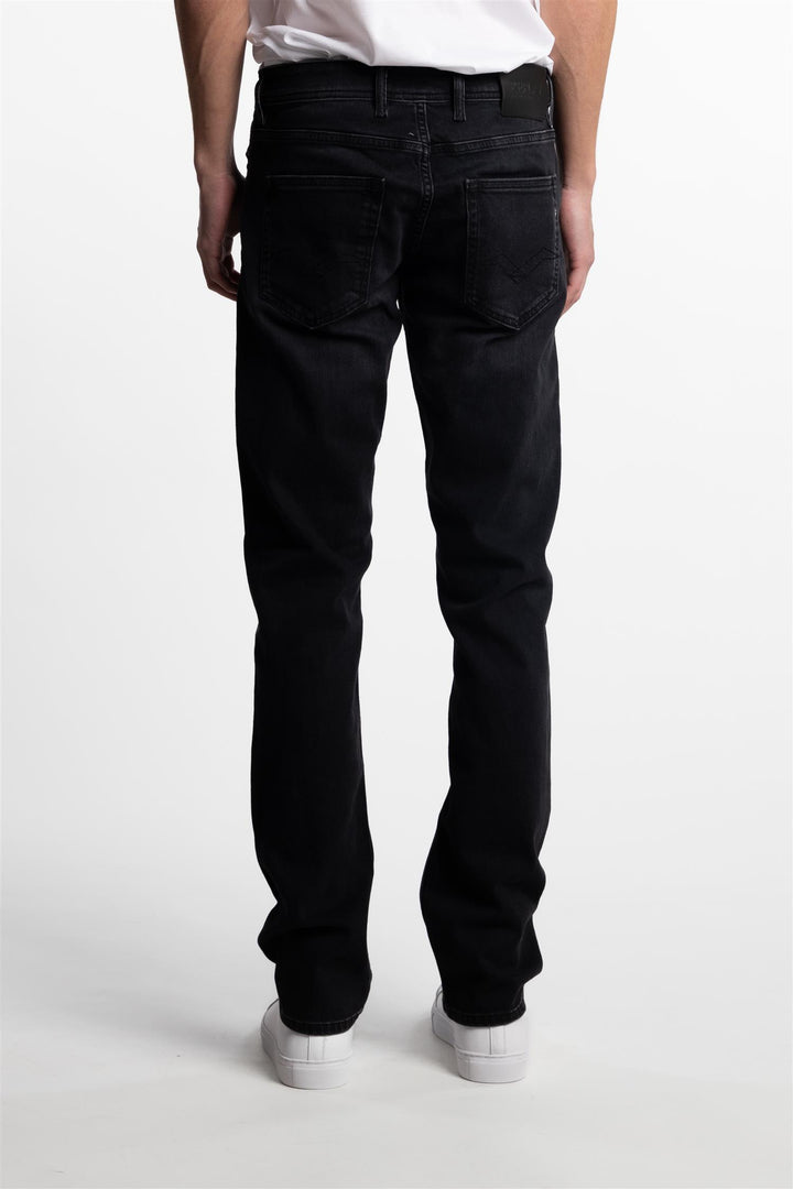 Grover Straight Fit Black Stretch Denim 573 Eco Plus