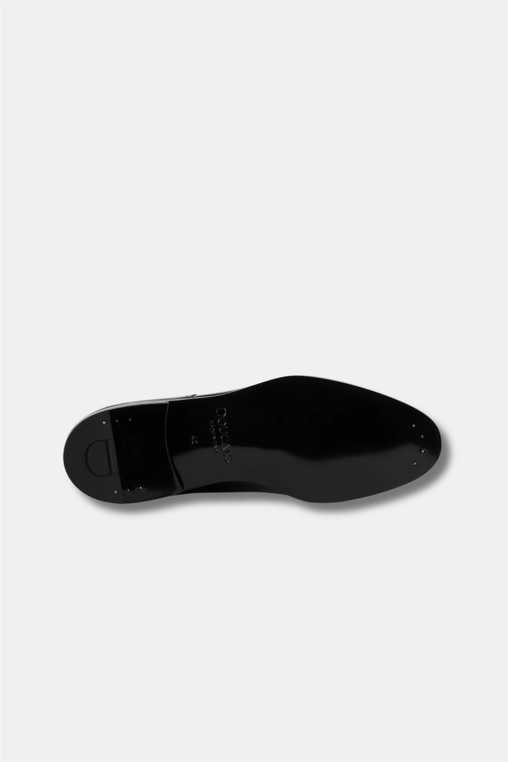 Black Patent Leather Lace-Up