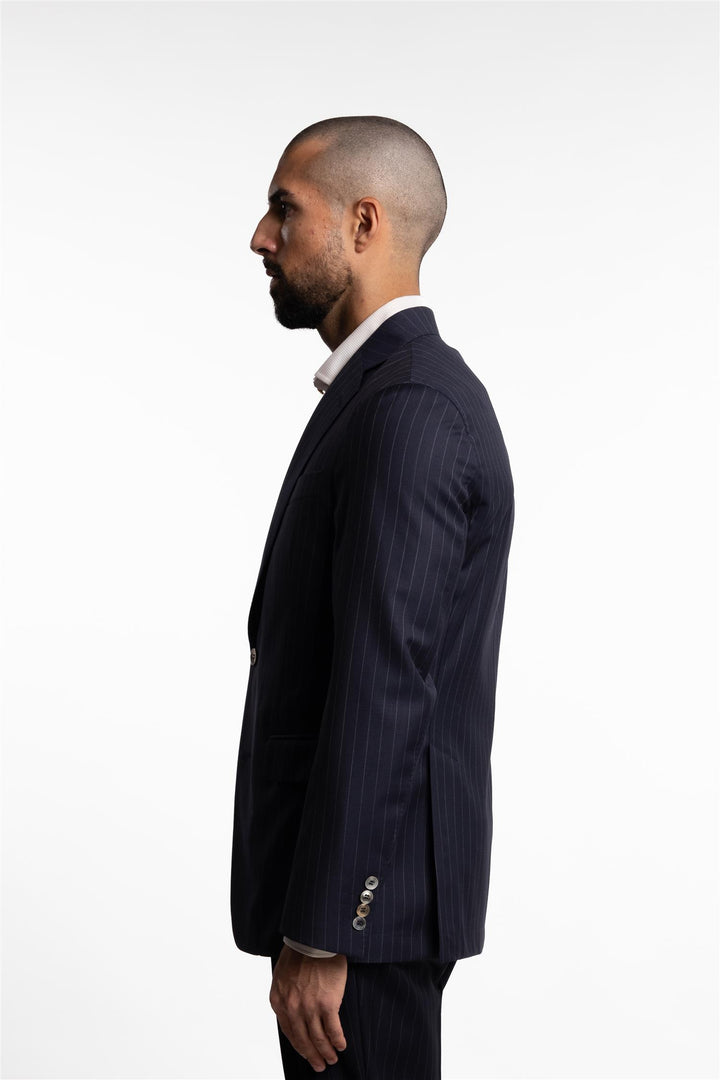 New Sienna Wool Blazer Navy Pinstripe